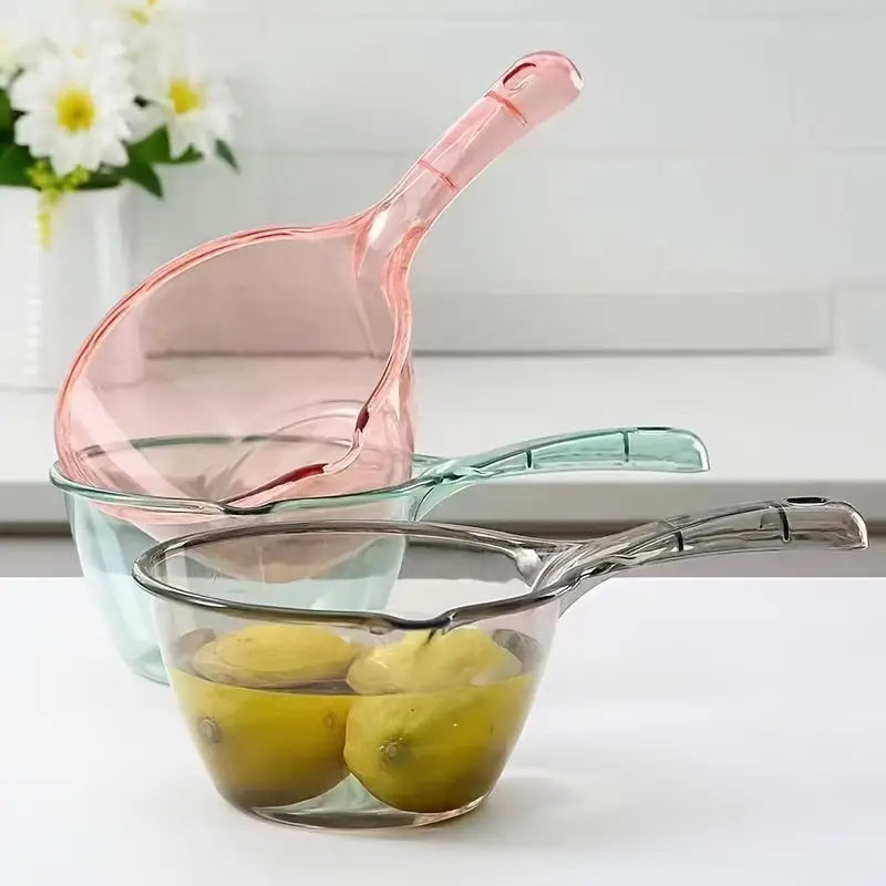 Plastic Water Ladle, Long Handle Water Ladle, Water Bath Scoop, Multipurpose Transparent Ladle For Home Kitchen Bathroom Outdoor, Hair Wash Bucket, Large Capacity Shower Ladle Plastic Water Ladle, Long Handle Water Ladle, Water Bath Scoop, Multipurpose Transparent Ladle For Home Kitchen Bathroom Outdoor, Hair Wash Bucket, Large Capacity Shower Ladle